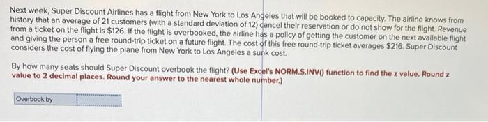 Next week, Super Discount Airlines has a flight