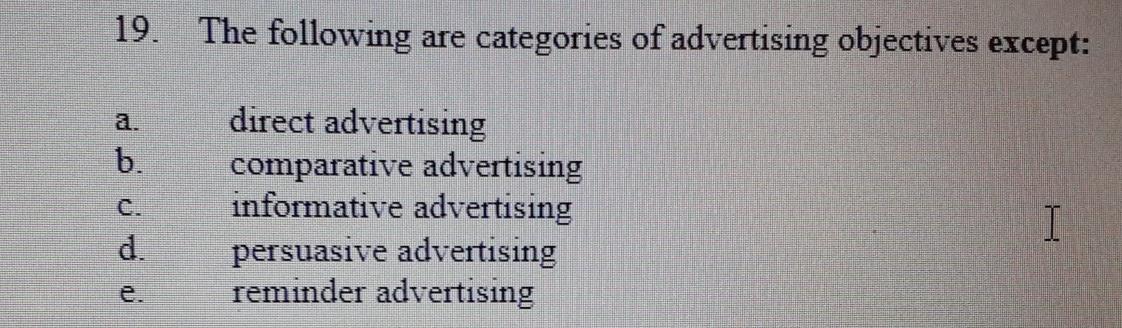 subject marketing concept question 16 question 17