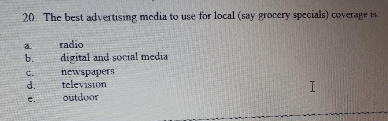 subject marketing concept question 16 question 17
