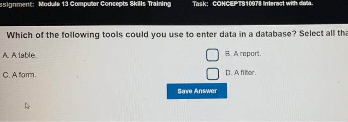 ssignment: Module 13 Computer Concepts Skills