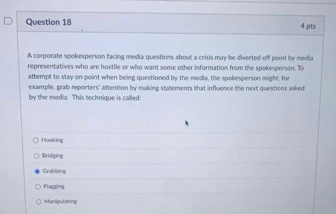 Question 14 4 pts In a 2014 survey, the