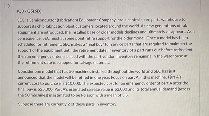 SEC, a Semiconductor (fabrication) Equipment