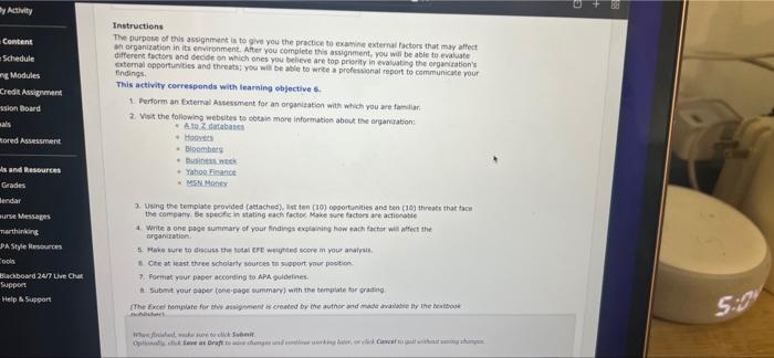 Instructions The purpose of this astigniment is