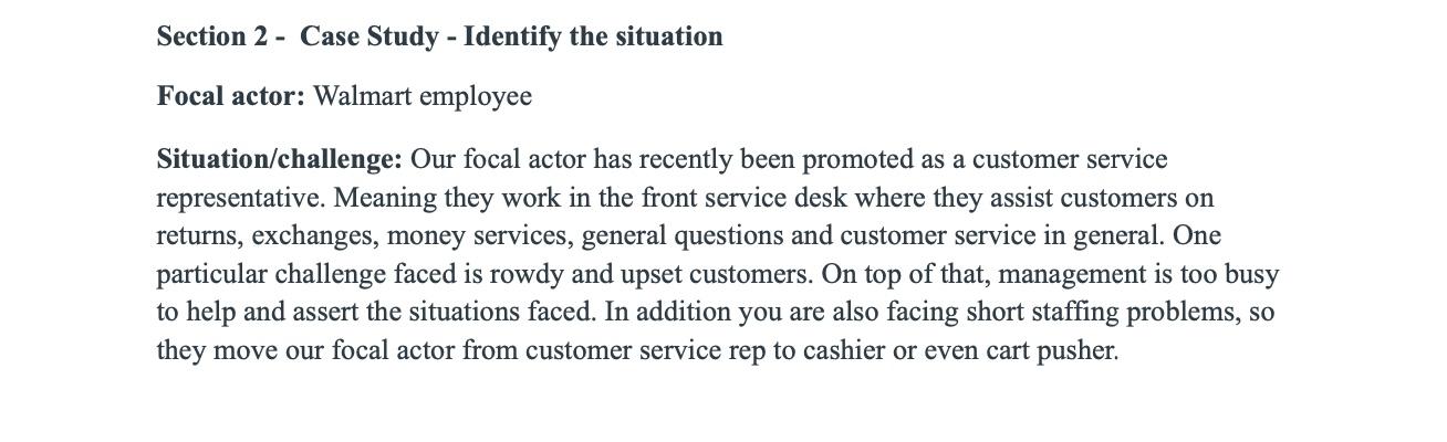 Your team will create a case using a real-life