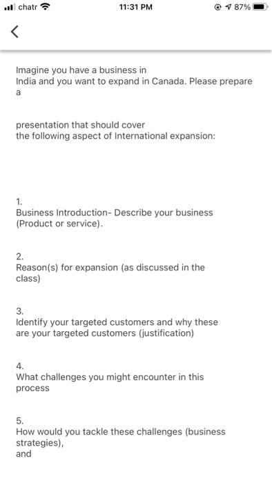 ..ll chatr 11:31 PM 7 87% < Imagine you have a