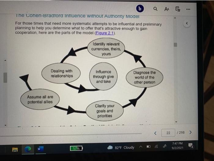 The Authority and Influence textbook provided a