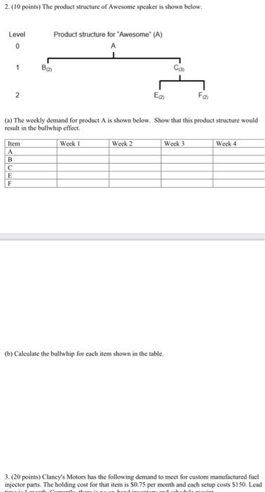 2. (10 points) The product structure of Awesome