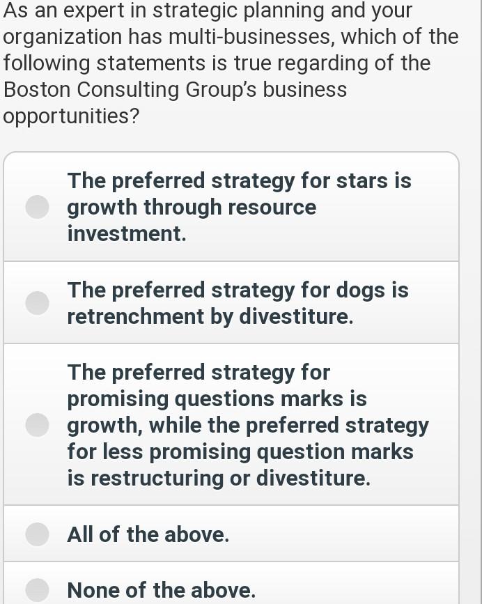 As an expert in strategic planning and your