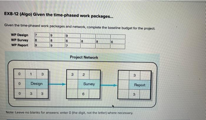 Please Solve and provide explanation. EX8-12