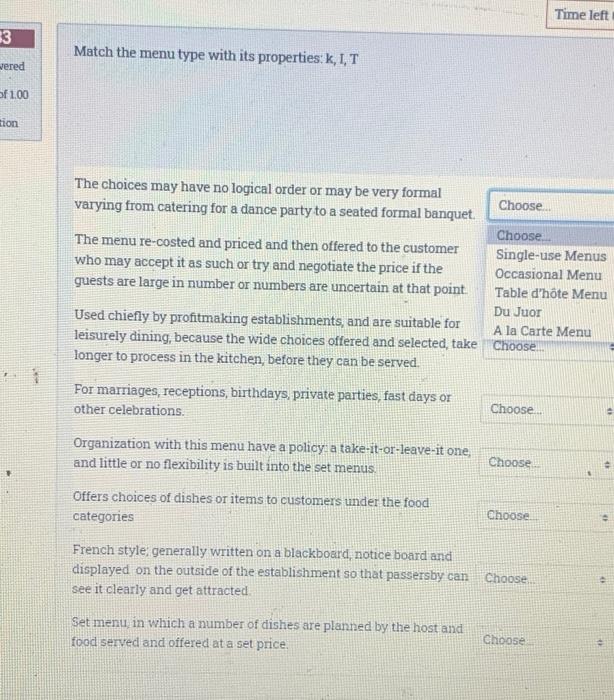 i need answer now,please fast Time left 3 Match