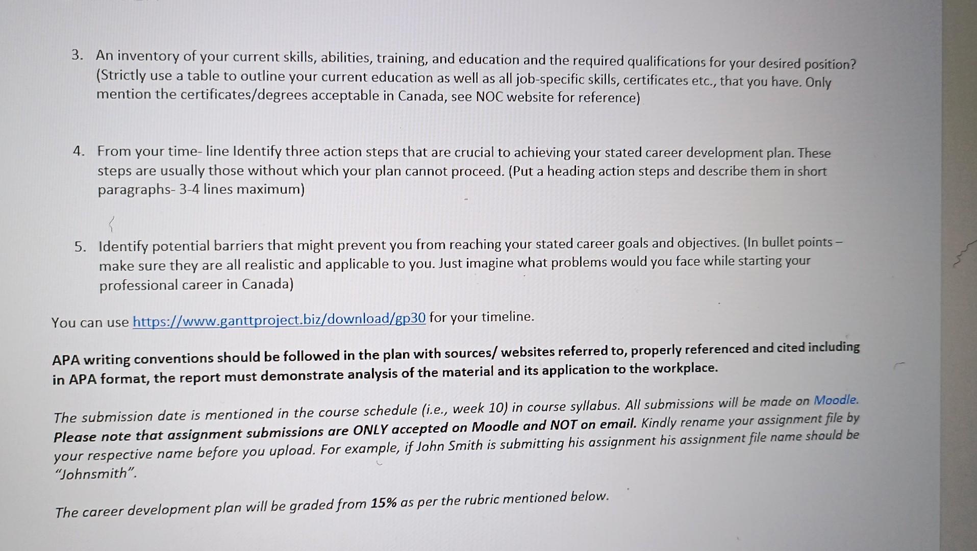 Due: Week 10 Students will complete TriMetrix