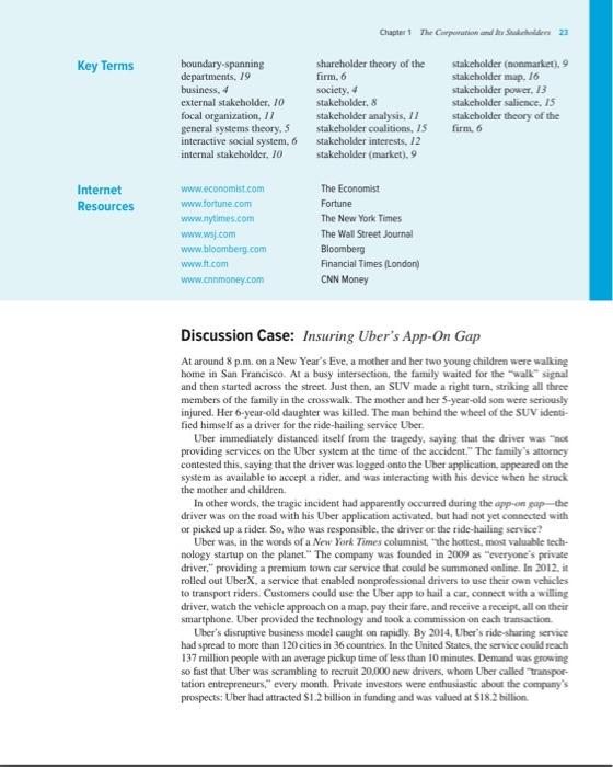 Chapter 1 The Cindy Suwe 23 Key Terms