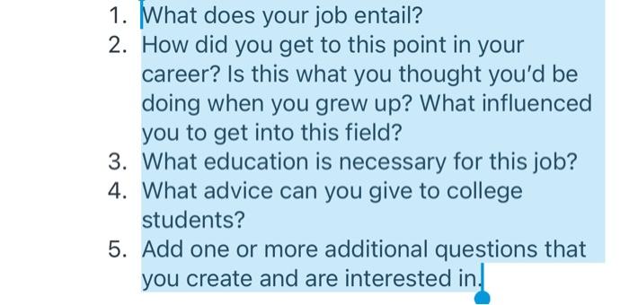 Answer the questions as if you where a Product