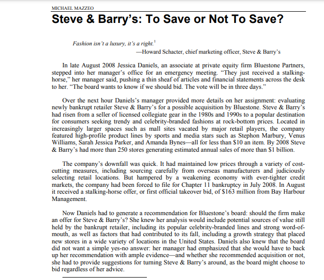 Are there elements of Steve and Barrys strategy