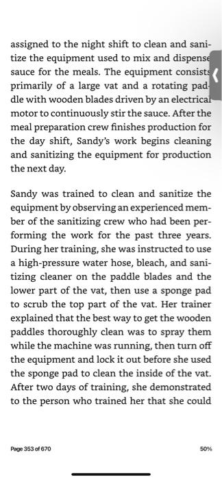 if Sandy is represented by a labor union with a