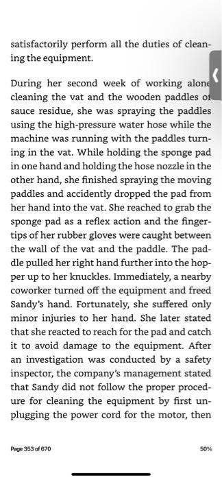 if Sandy is represented by a labor union with a