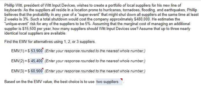 How do I get these answers? Phillip Witt,