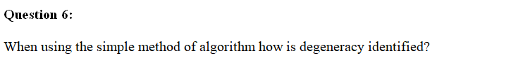 Question 6: When using the simple method of
