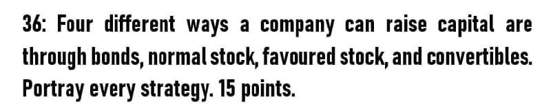 36: Four different ways a company can raise