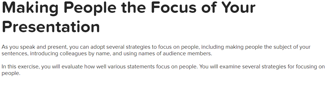 Jack - "Just before the presentation, I was