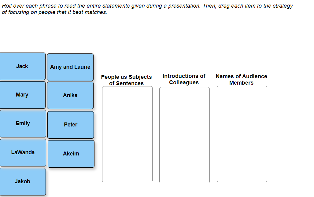 Jack - "Just before the presentation, I was