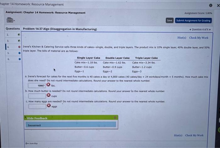 hapter 14 Homework: Resource Management