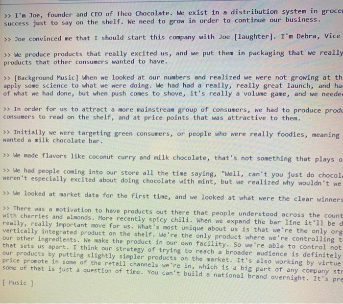 Which of the following is an example of a way in