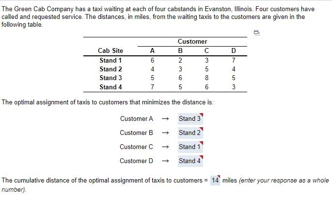 how do i get these answers? The Green Cab Company