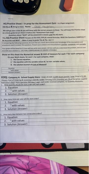 please answer questions 1,2,3 within question 1.