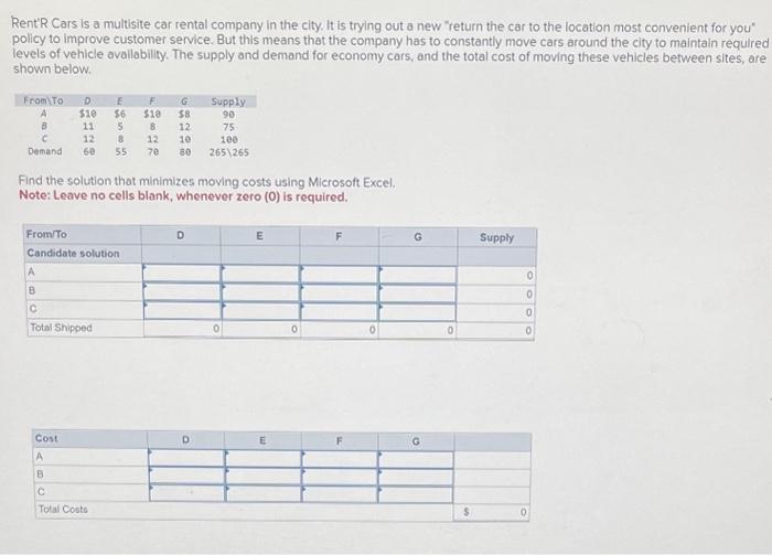 Rent'R Cars is a multisite car rental company in