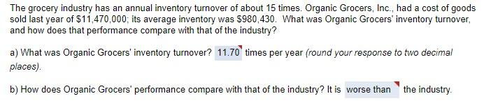 how do i get these answers? The grocery industry