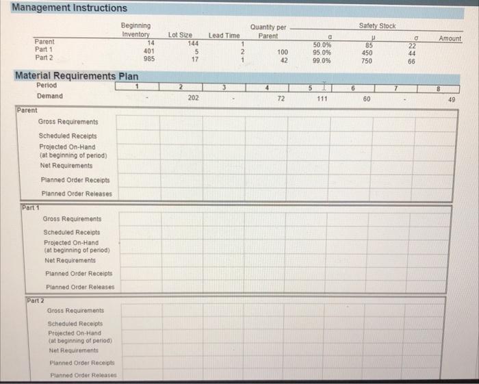 Management Instructions Download E4 (Excel