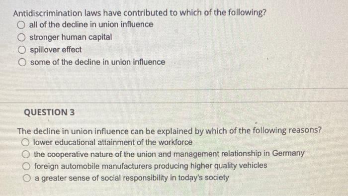 Antidiscrimination laws have contributed to which