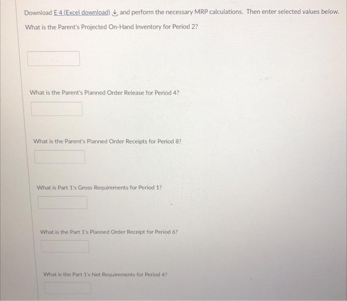 Management Instructions Download E4 (Excel