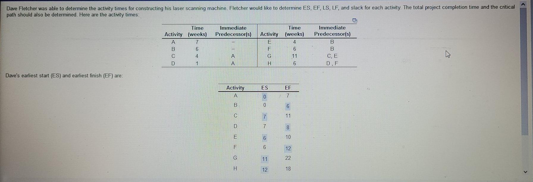 Can you please solve for steps A - H. And please