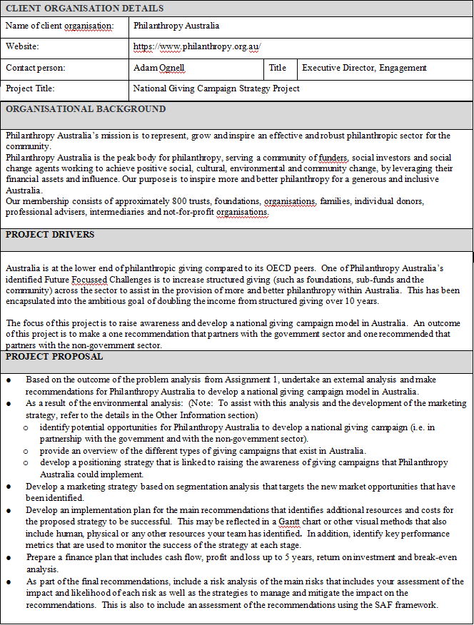 The Philanthropy Australia hopes that we can