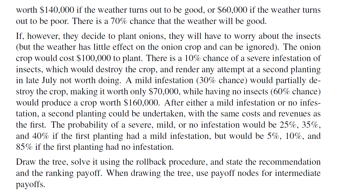 (25 marks) A farming couple have been in the