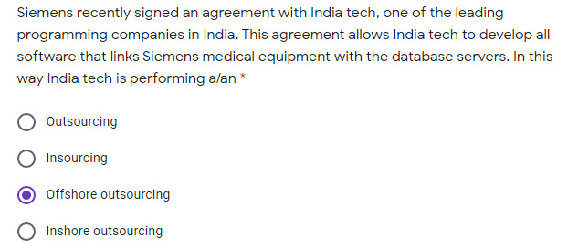 Siemens recently signed an agreement with India