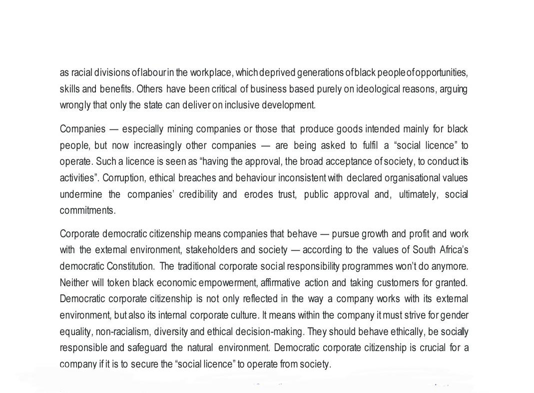 Business environment and ethics Q5 Instructions