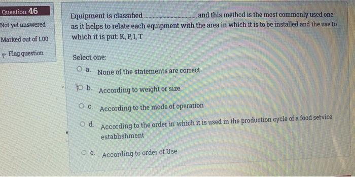 I need answer now , please fast Question 46 Not