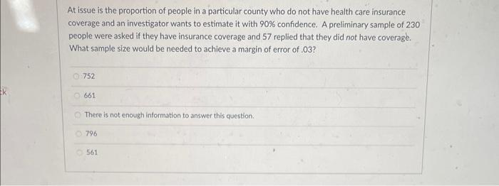 At issue is the proportion of people in a