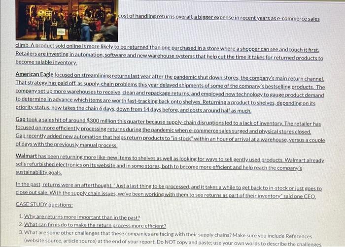 climb. A product sold online is more likely to be