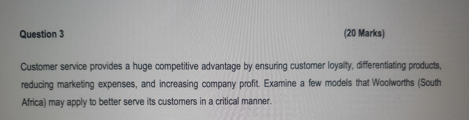 please answer Question 3 in full and 20 points