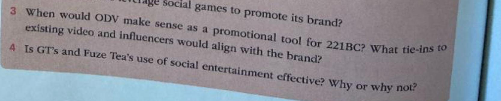 need answer for 3 and 4 thanks! 221BC'S SOCIAL