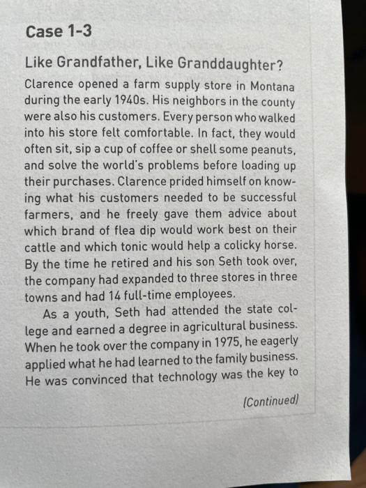 please answer all three questions from this