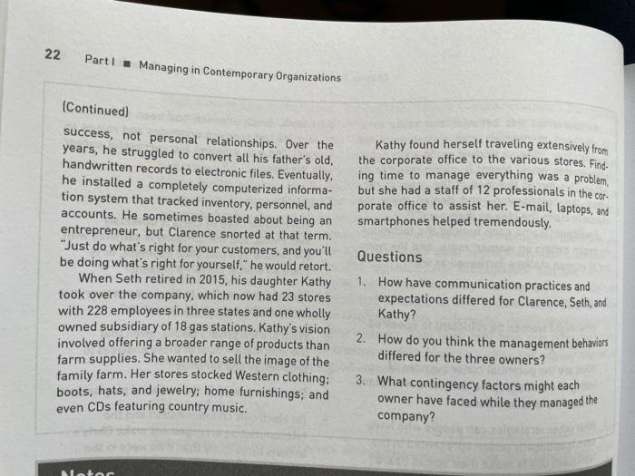 please answer all three questions from this