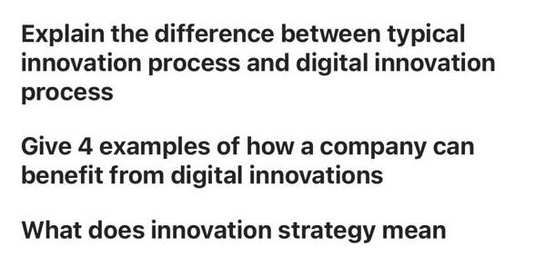 Explain the difference between typical innovation