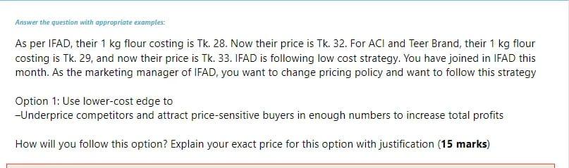 Answer the question with appropriate examples: As