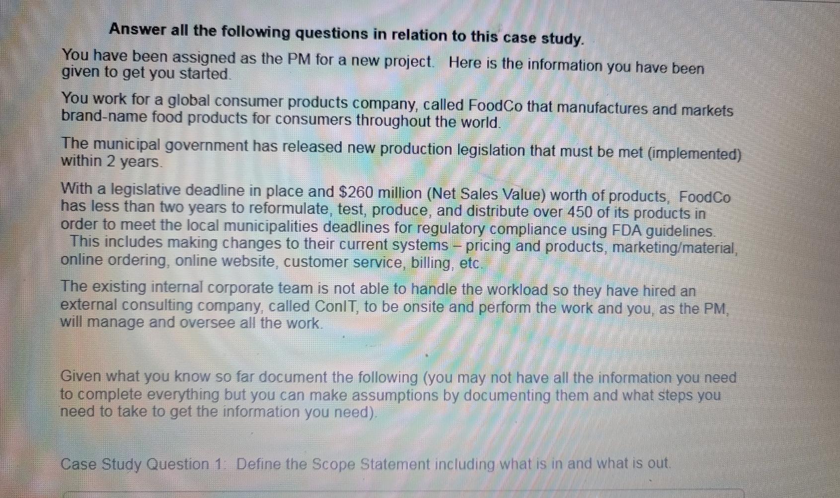 Answer all the following questions in relation to