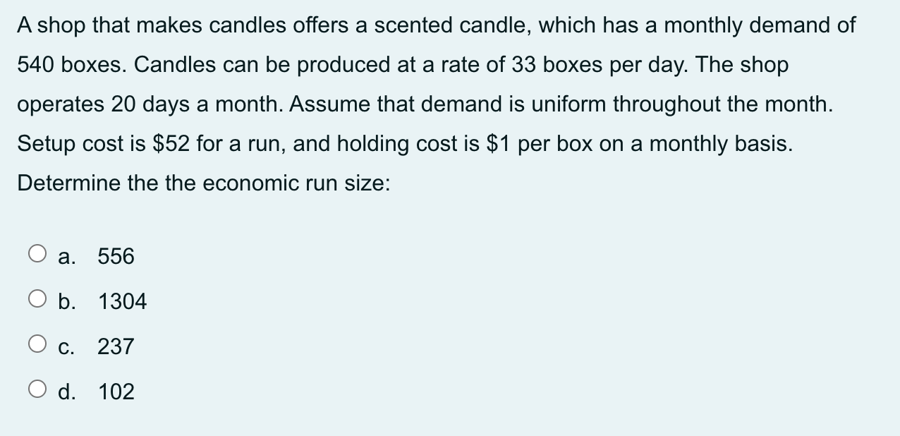 A shop that makes candles offers a scented